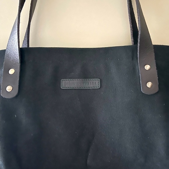 John Varvatos Large Canvas Tote Bag - Picture 3 of 7
